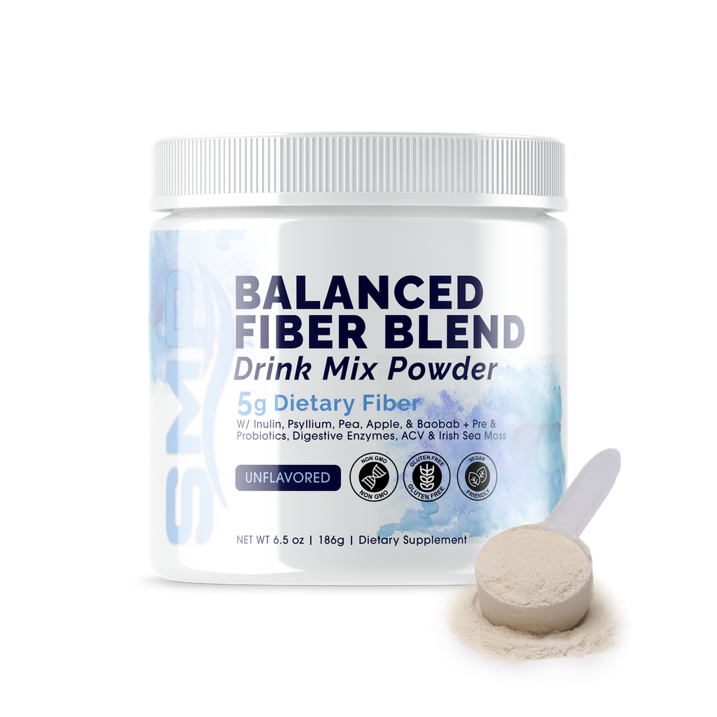 Balanced Fiber Powder + Blend Drink Mix 186 g Unflavored