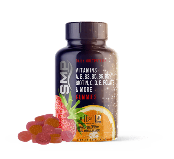 Daily Multivitamin A, B, B3, B5, B6, B12, Biotin, C, D, E, Folate -Men Women Adults 