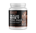 Time Release Whey Protein Blend 1 Lb (458.368 g) Bottle (WPC, WPI, Egg Albumin, Micellar Casein) rBGH Free W/ Enzymes & Probiotics – Natural Chocolate Flavor – Non-GMO