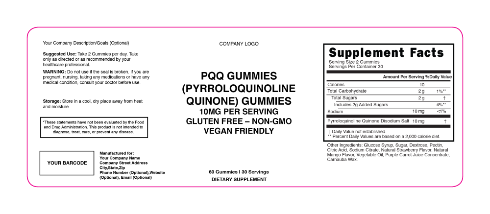 Pqq Gummies 250Cc Pete 101341 01 002