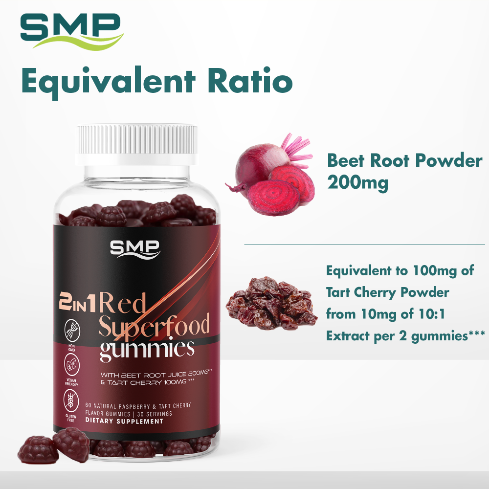 2 In 1 Red Superfood Beet Root Gummies Infographic 101133 001