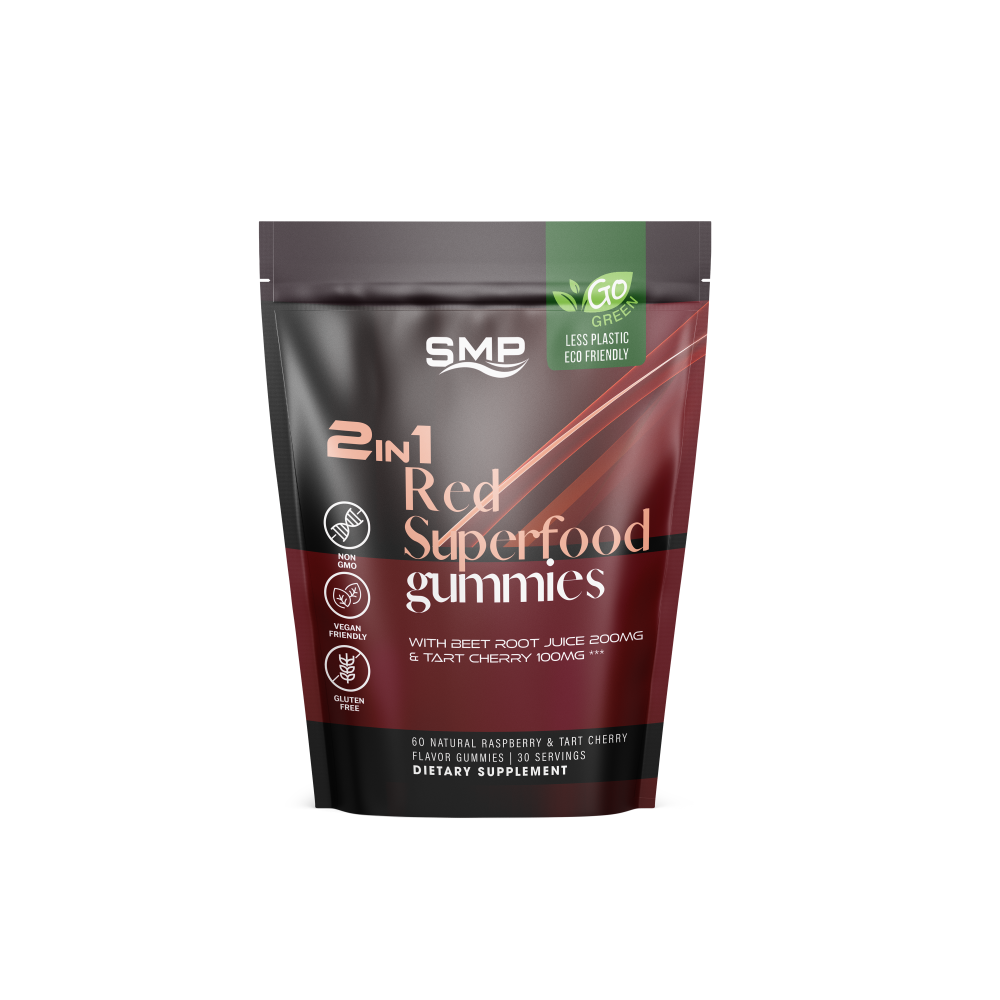 2 In 1 Red Superfood Beetroot Gummies 101133