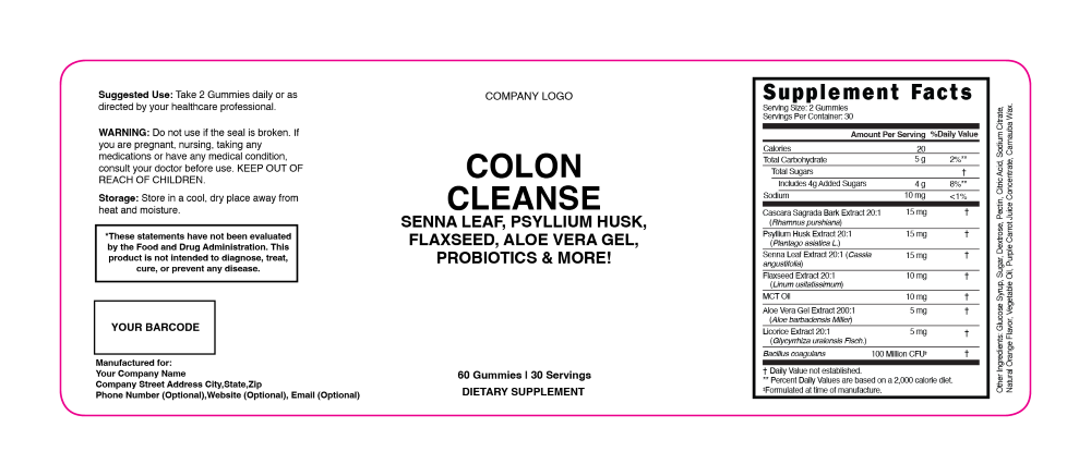 Colon Cleanse Gummies 250Cc Pete 100929 001