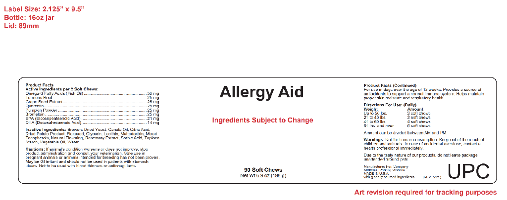 Allergy Aid Blank Label Template