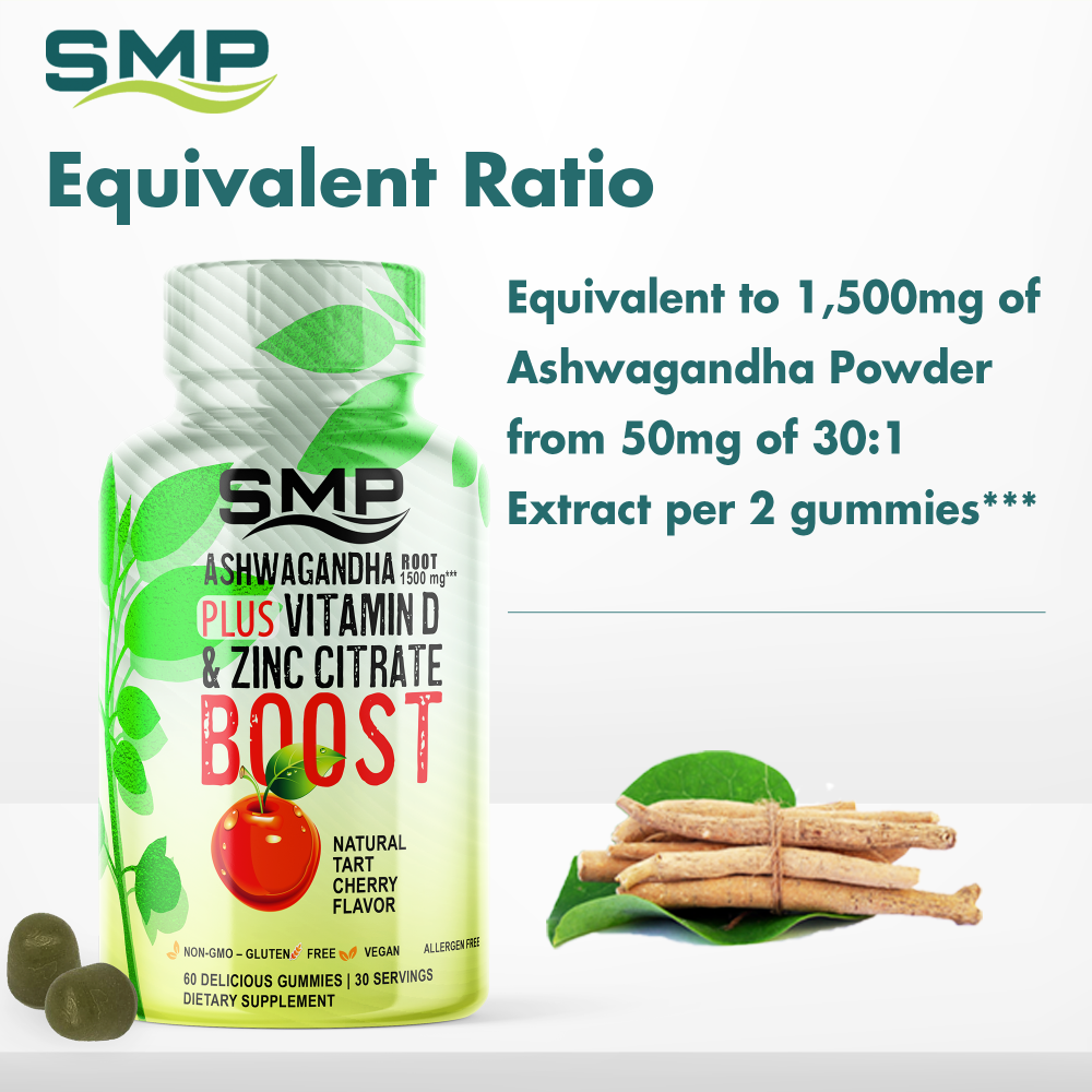 Ashwaganda Vitamini D Zinc Gummies Infographic 100707