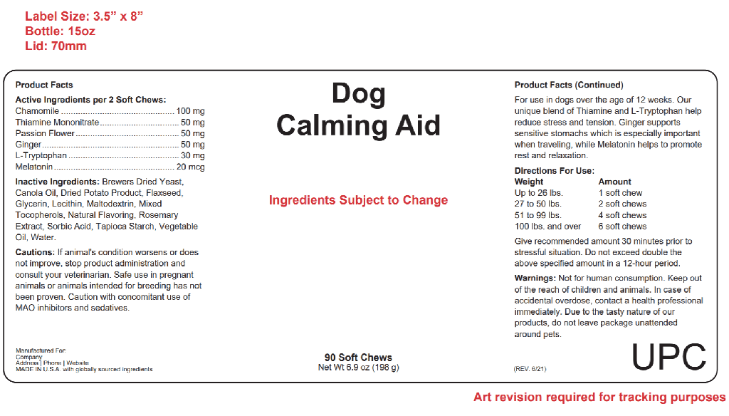 Calming Aid Blank Label Template