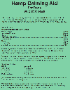 Hemp Calming Aid Blank Label Template