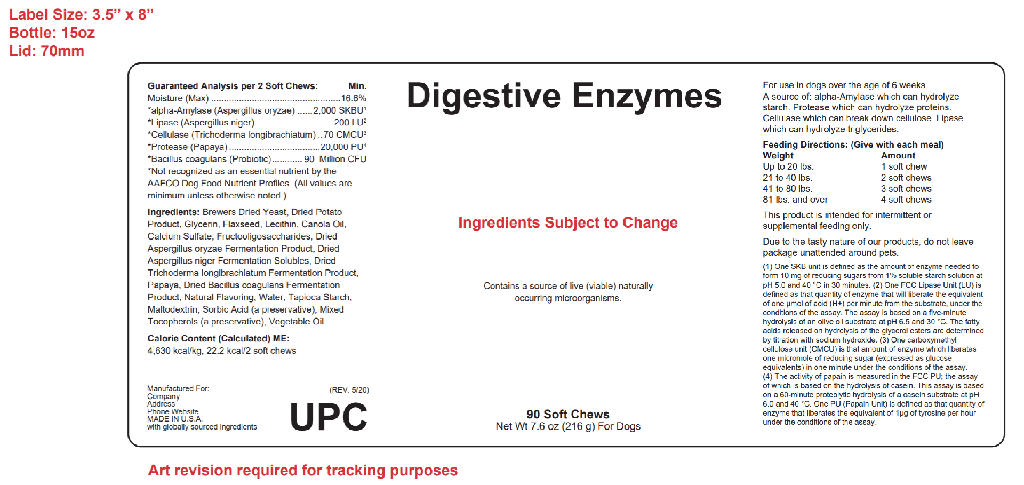 Digestive Aid Soft Chew Blank Label Template