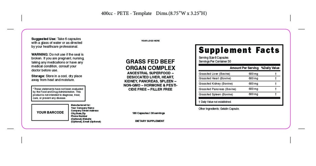 Grassfed Beef Organ Complex 400Cc Pete 100935 Pdf