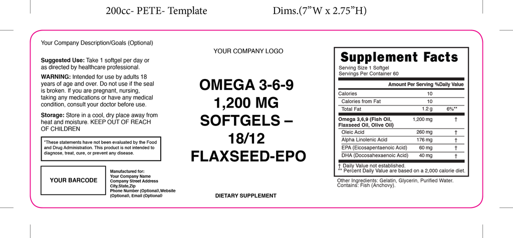 Omega369 Flaxseed 200Cc Pete 100670