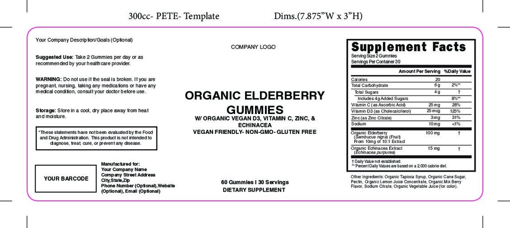 Organic Elderberry Gummies 300Cc Pete 101246 Pdf