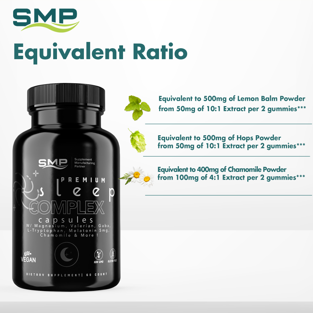 Premium Sleep Complex Capsules Infographic 100643