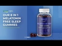 Video - 8 In 1 Melatonin Free Sleep Gummies W/ Magnesium G