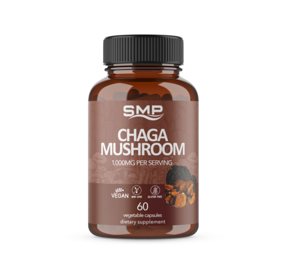 Organic Chaga Mushroom Capsules 500mg ea