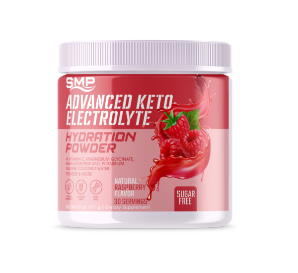 Sugar Free Advanced Keto Electrolyte Hydration Powder - Natural Raspberry Flavor 178.8g (Serving Size: 5.96g, 30 Servings)