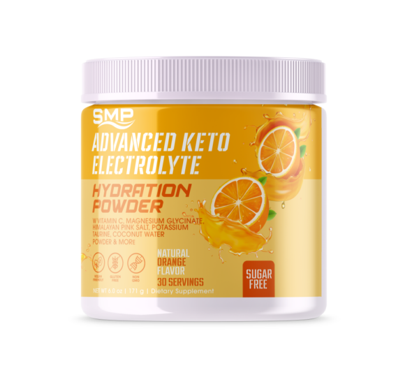 Sugar Free Advanced Keto Electrolyte Hydration Powder - Natural Orange Flavor 172.8g (Serving Size: 5.76g, 30 Servings)