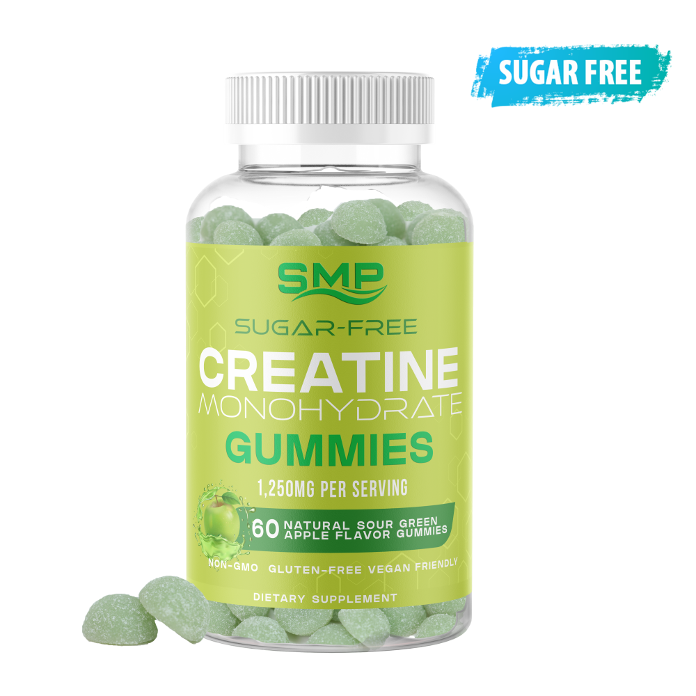 Sour Green Apple Creatine Gummies Bottle 101972