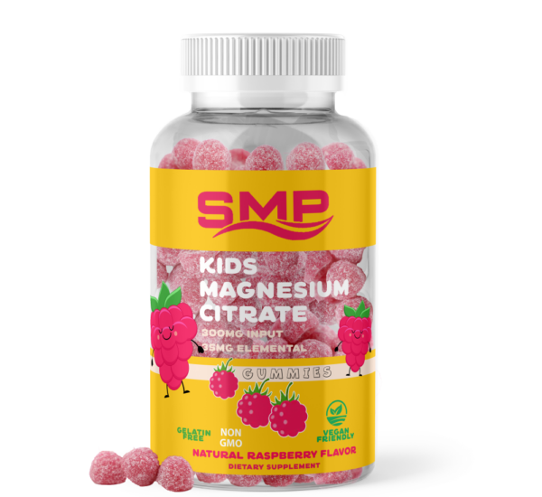 Magnesium Citrate Gummies 600mg Input Per Serving - 70mg Elemental - Natural Raspberry Flavor
