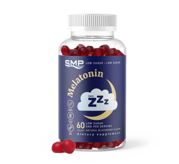Melatonin Gummies – 5mg – Low Sugar - Natural Blackberry Flavor – Vegan-Friendly – Non-GMO – Gluten-Free