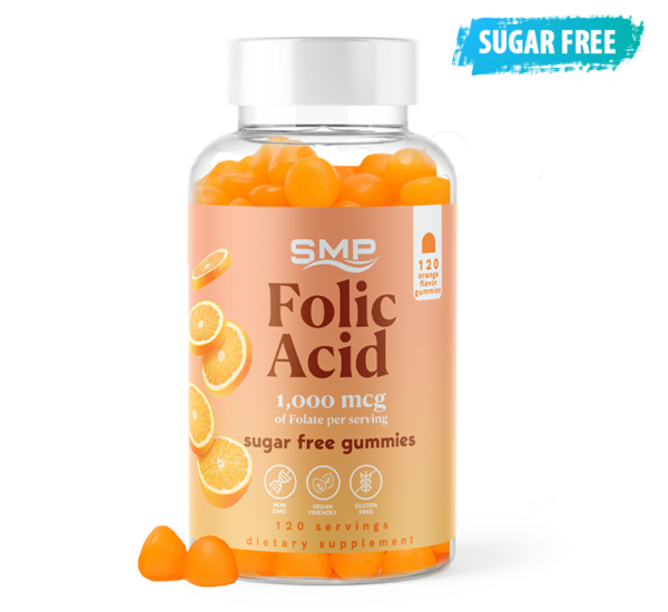 SF Folic Acid Gummy 1,000 mcg Orange Flavored