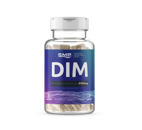 DIM + Bioperine - 200 mg - Veggie Capsules, Size '0'