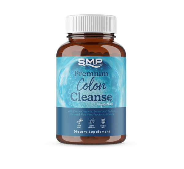 Premium Colon Cleanse Capsules - High Fiber, Size '00'
