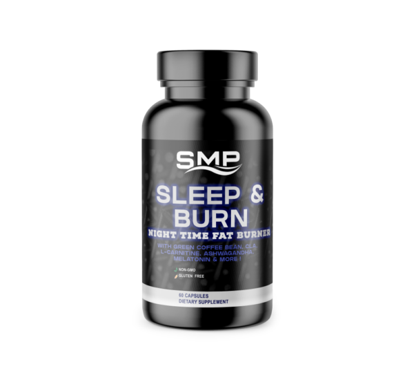 Sleep & Burn Veggie Capsules W/ Green Coffee Bean, CLA, L-Carnitine, Ashwagandha, Melatonin & More ! – Gluten Free - Non-GMO – Vegetarian Friendly