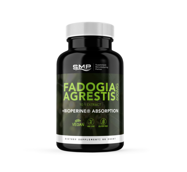 Fadogia Agrestis 10:1 Extract 600mg Per Serving + Bioperine® Absorption - Vegetable Capsules 