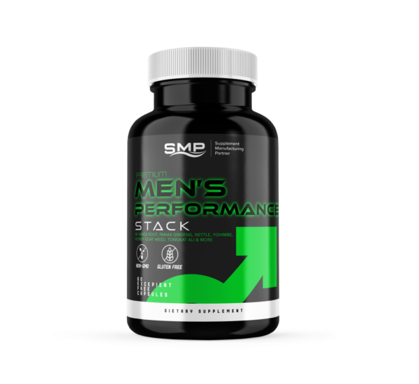 Premium Men's Performance Stack Capsules W/ Maca Root, Panax Ginseng, Nettle, Yohimbe, Horny Goat 