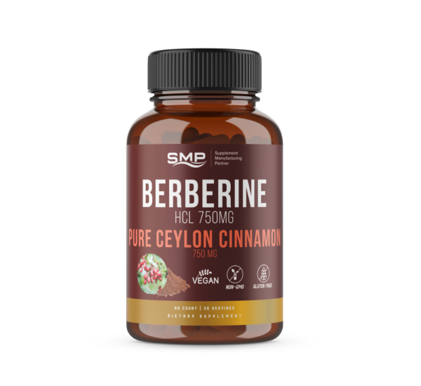 Berberine & Ceylon Cinnamon Capsules 750 mg