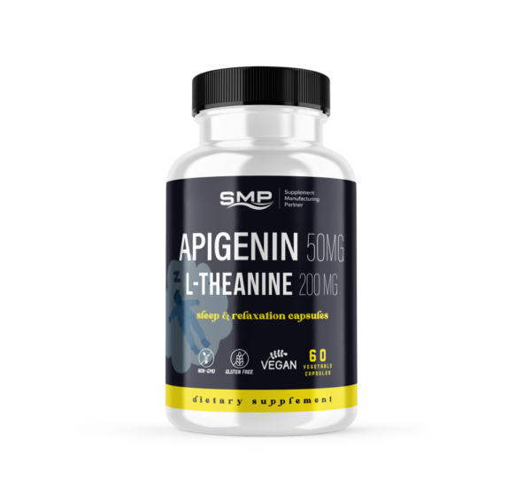 Apigenin 50mg & L-Theanine 200mg Sleep & Relaxation Capsules, Size '2'