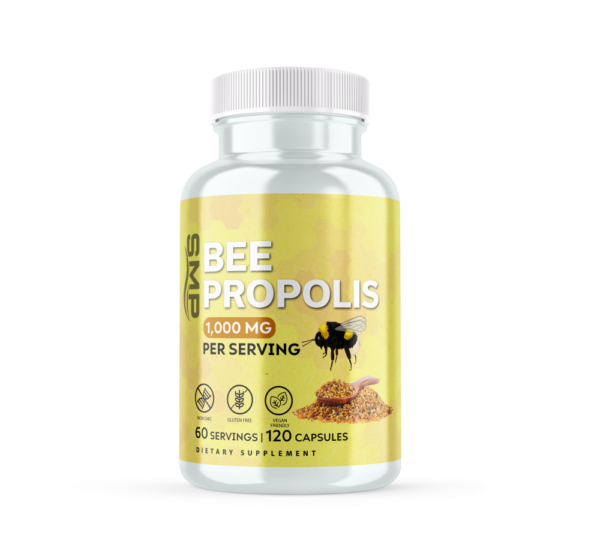 Bee Propolis (5% Flavonoids) Capsules 500 mg ea