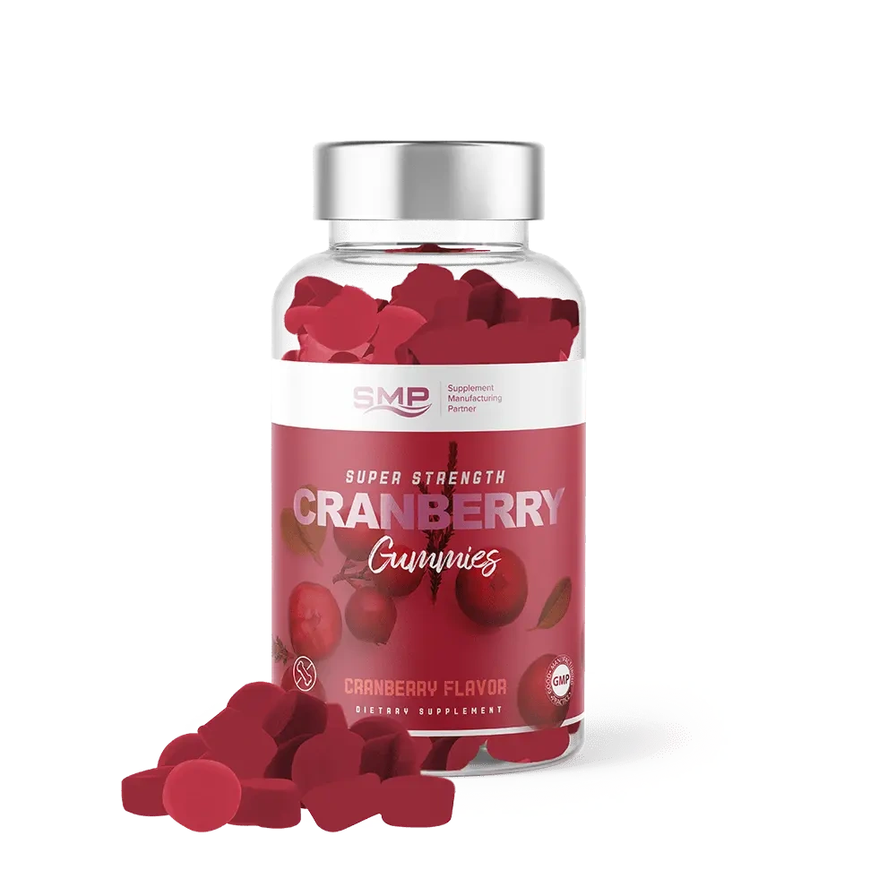 Super Strength Cranberry Gummies w/ Natural Cranberry Puree