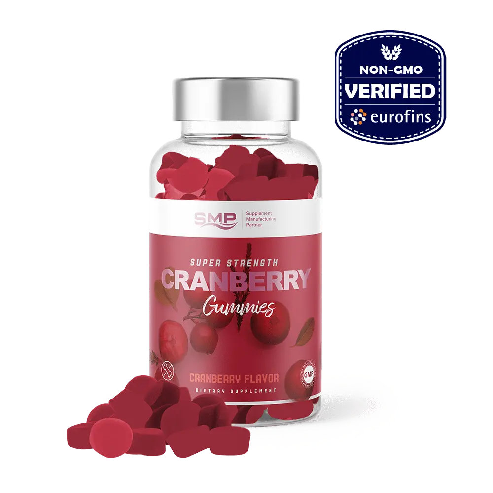 Super Strength Cranberry Gummies w/ Natural Cranberry Puree