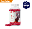 Hair, Skin, and Nails Gummies - Natural Strawberry Flavor Gum Drops - Full Complex + 2,500mcg Biotin/Gummy