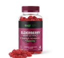 Elderberry Herb Extract + Propolis & Echinacea Gummies W/ Vitamin C – Natural Raspberry Flavor