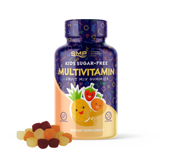 Sugar-Free Multivitamin Gummies - Pineapple, Strawberry, Orange Flavor