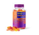 Kids Omega 3,6,9 Gummies-Teen & Child Focus Support-Flaxseed Oil W/ ALA-Natural Orange & Grape Flavor & Color