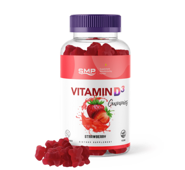 Vitamin D3 800iu Gummies – Strawberry Flavor
