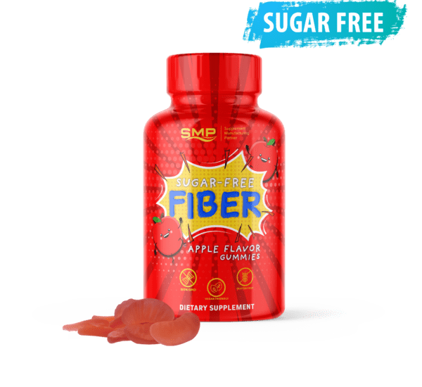 Kids Sugar-Free – Fiber Gummies – Natural Apple Flavor & Color