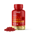 All Natural Red Apple Cider Vinegar Gummies (ACV) W/ Ginger Root – 500 mg – Natural Flavor & Color – Non-GMO – Vegan Friendly (RED ONLY)