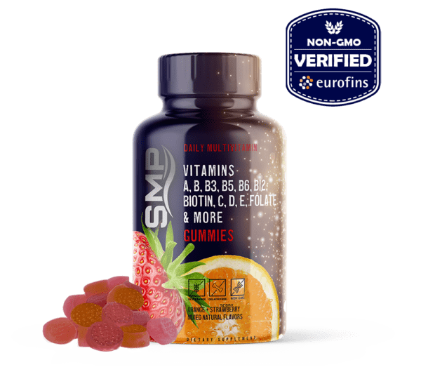 Daily Multivitamin A, B, B3, B5, B6, B12, Biotin, C, D, E, Folate -Men Women Adults 