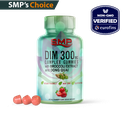 DIM 300mg – Complex Gummies – W/ Broccoli Extract & Dong Quai – Natural Strawberry Flavor & Color – Gum Drop Swirl Shape