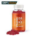 K2 + D3 Pectin Gummies W/ MK-4 & MK-7 – Natural Raspberry Flavor & Color
