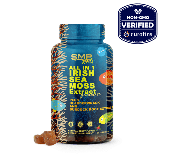 Wild Crafted Irish Sea Moss Complex Gummies With Raw Bladderwrack & Burdock