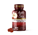Apple Cider Vinegar Gummies (ACV) w/ Pomegranate Juice Powder & Beet Juice Powder – 500 mg – Gelatin-Free