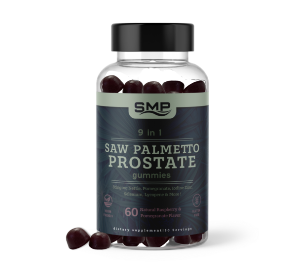 9 In 1 Saw Palmetto Prostate Gummy-Stinging Nettle, Pomegranate, Iodine Zinc, Selenium, Lycopene & Raspberry
