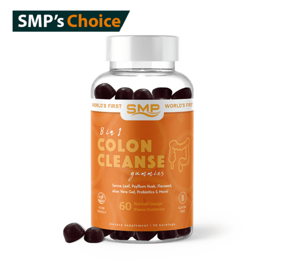 8 In 1 Worlds First Colon Cleanse Gummy - Senna Leaf, Psyllium Husk, Flaxseed, Aloe Vera Gel, Probiotics 