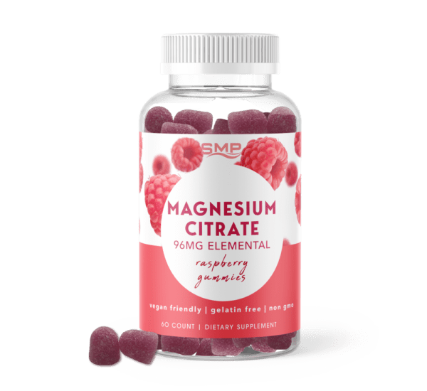 Magnesium Citrate Gummies 816mg Input Per Serving – 96mg Elemental – Natural Raspberry Flavor – Gelatin-Free – Vegan-Friendly – Non-GMO