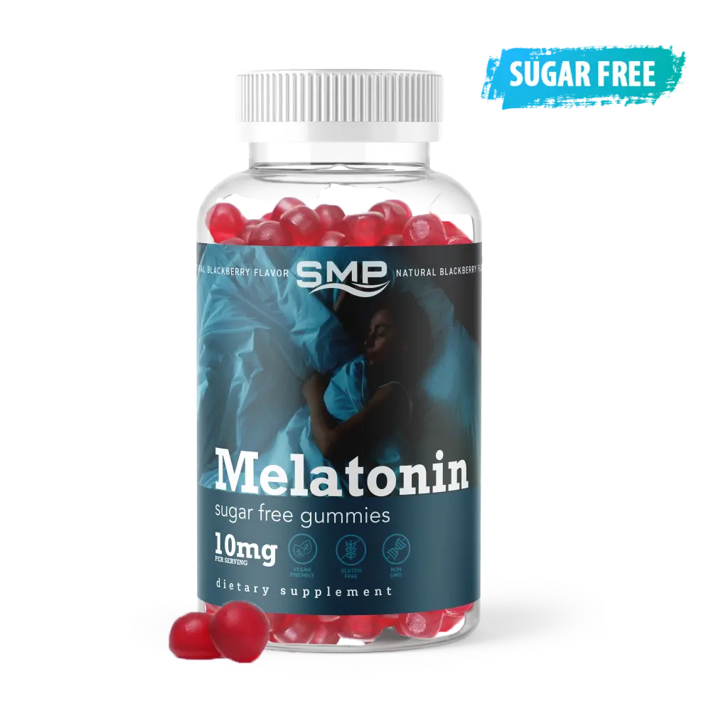 Sugar Free Melatonin 5mg 2g Pectin Gummy - Natural Blackberry - Gluten Free - Non-GMO - Vegan Friendly